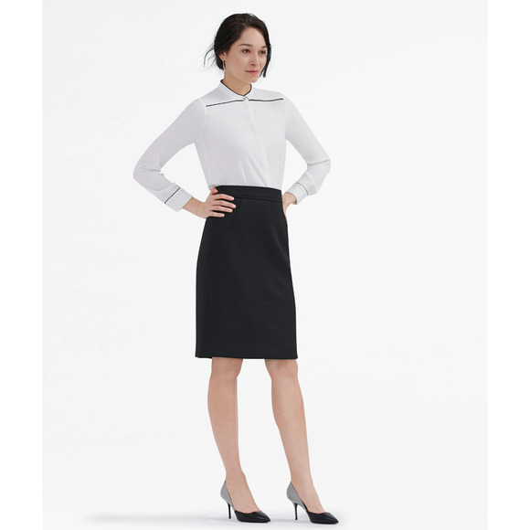 M.M. Lafleur The Barton Shirt Size‎ 8 Classic Work Quiet Luxury - Picture 2 of 8